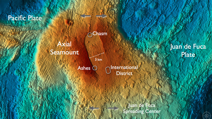 Axial Volcano and Associated Vent Fields