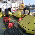 Primary Nodes on deck of ship in Portland, Oregon