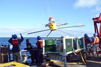 HPIES Instrument Being Deployed