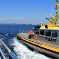 Pilot comes aboard in Victoria
