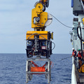  ROPOS Taking ROCLS and Cable Drum to Seafloor
