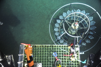 ROPOS Hooked onto CTD for Recovery
