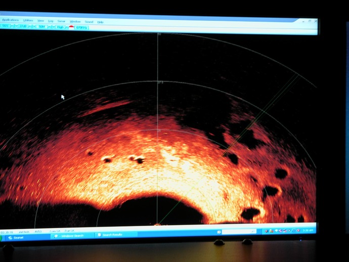 Sonar Image ODP Holes