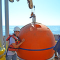 Tracie Hugs the OR Offshore Mooring Float