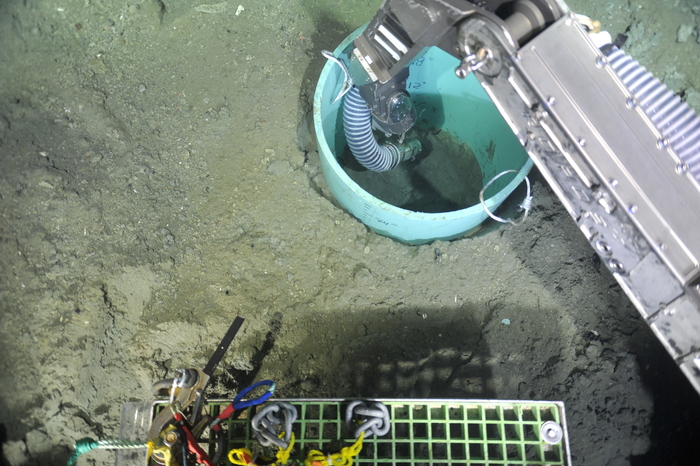 Installing Caissons and Conducting Water Column Studies